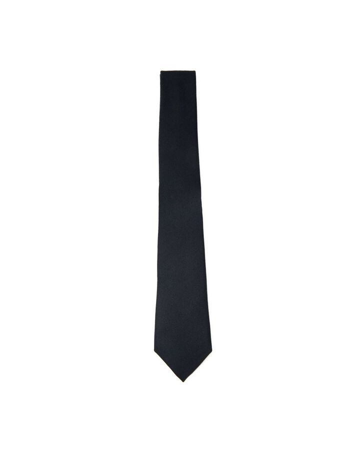 SILK NECKTIE,BLACK, medium