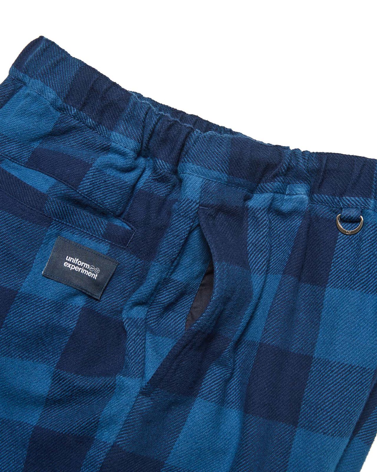 LINE FLANNEL CHECK EASY PANTS,BLUE, large image number 4