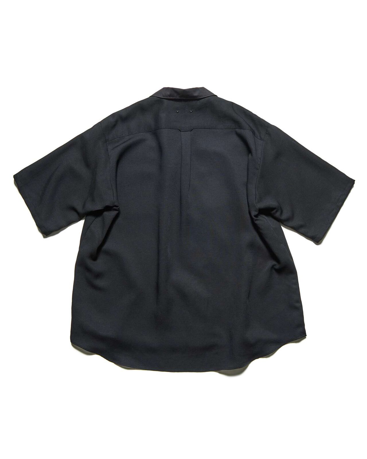 LINEN MESH S/S SHIRT,BLACK, large image number 1