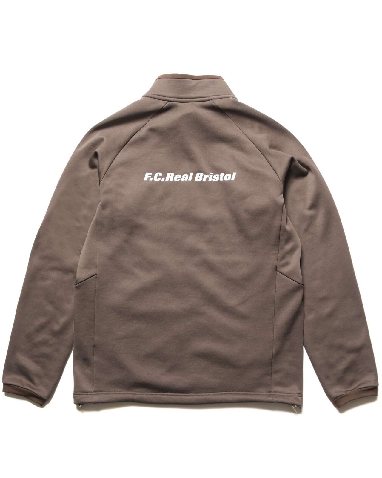 STRETCH FLEECE STAND COLLAR BLOUSON,MOCHA, large image number 1