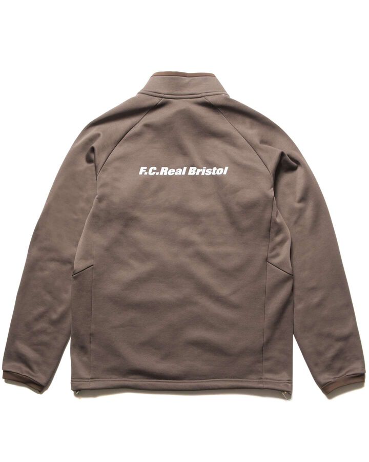 STRETCH FLEECE STAND COLLAR BLOUSON,MOCHA, medium image number 1