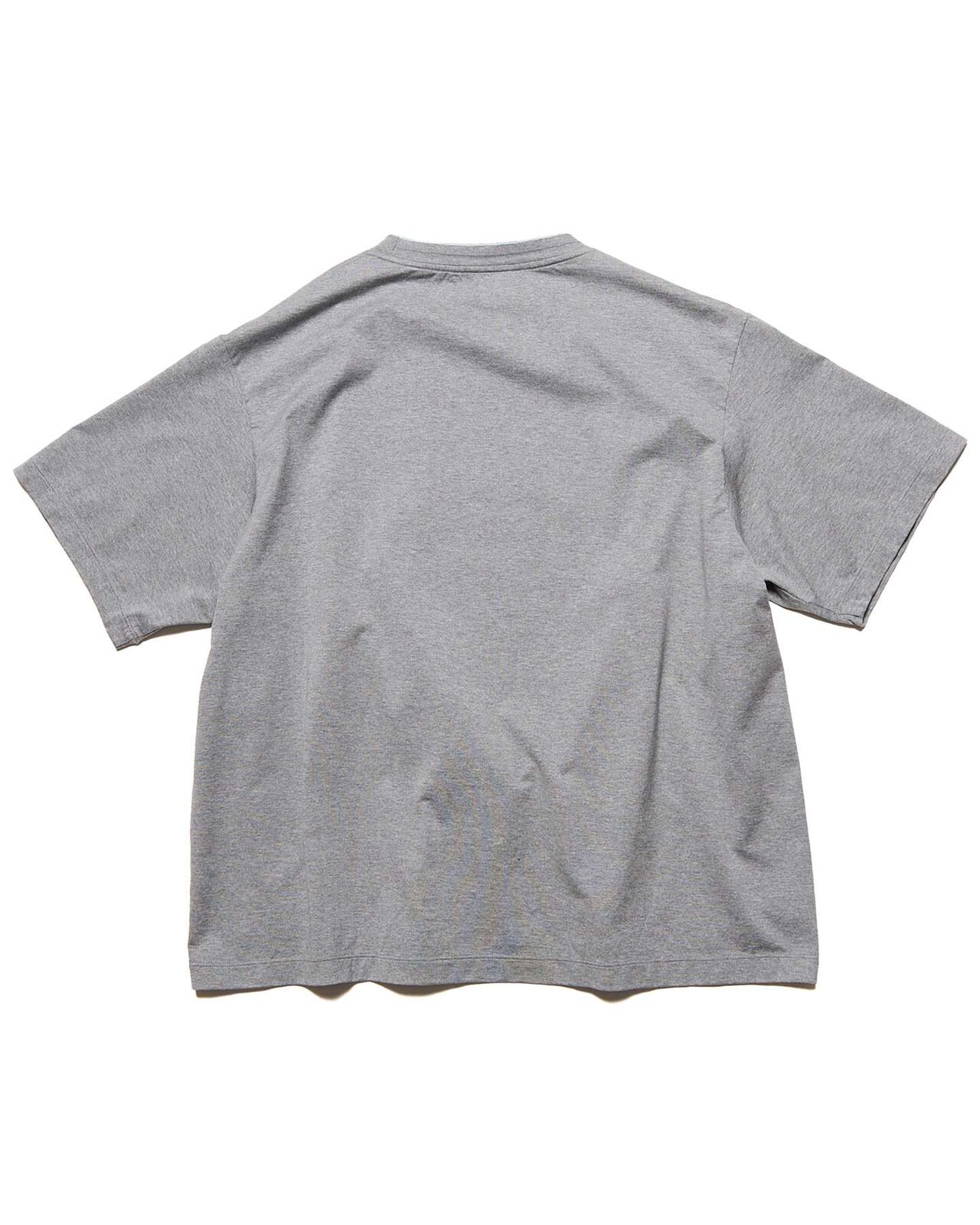 LUSTER COTTON DOUBLE RIB S/S TEE,GRAY, large image number 1