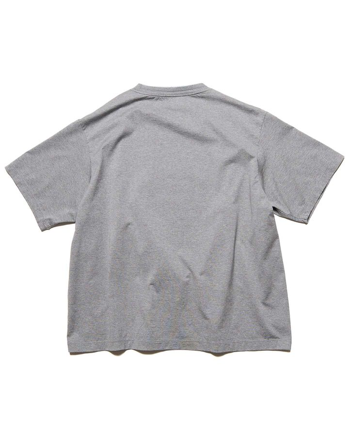 LUSTER COTTON DOUBLE RIB S/S TEE,GRAY, medium image number 1