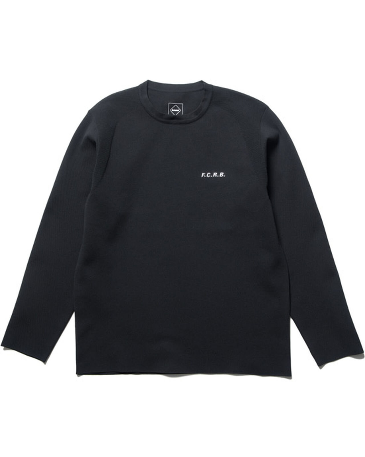 TECH KNIT CREWNECK TOP,BLACK, large image number 0