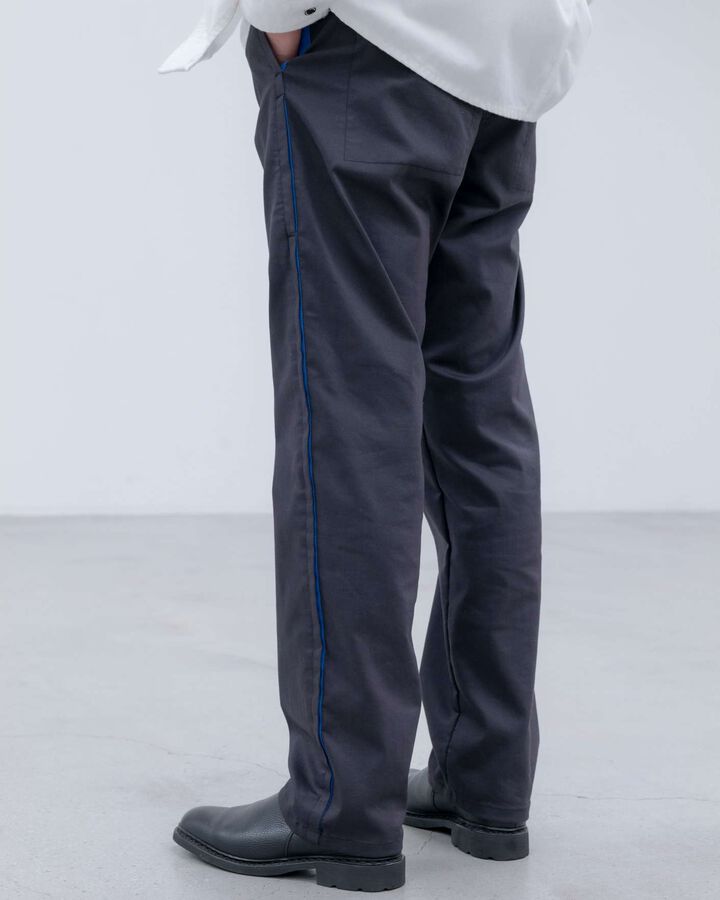 STRETCH TWILL SIDE TAPE PANTS,NAVY, medium image number 6