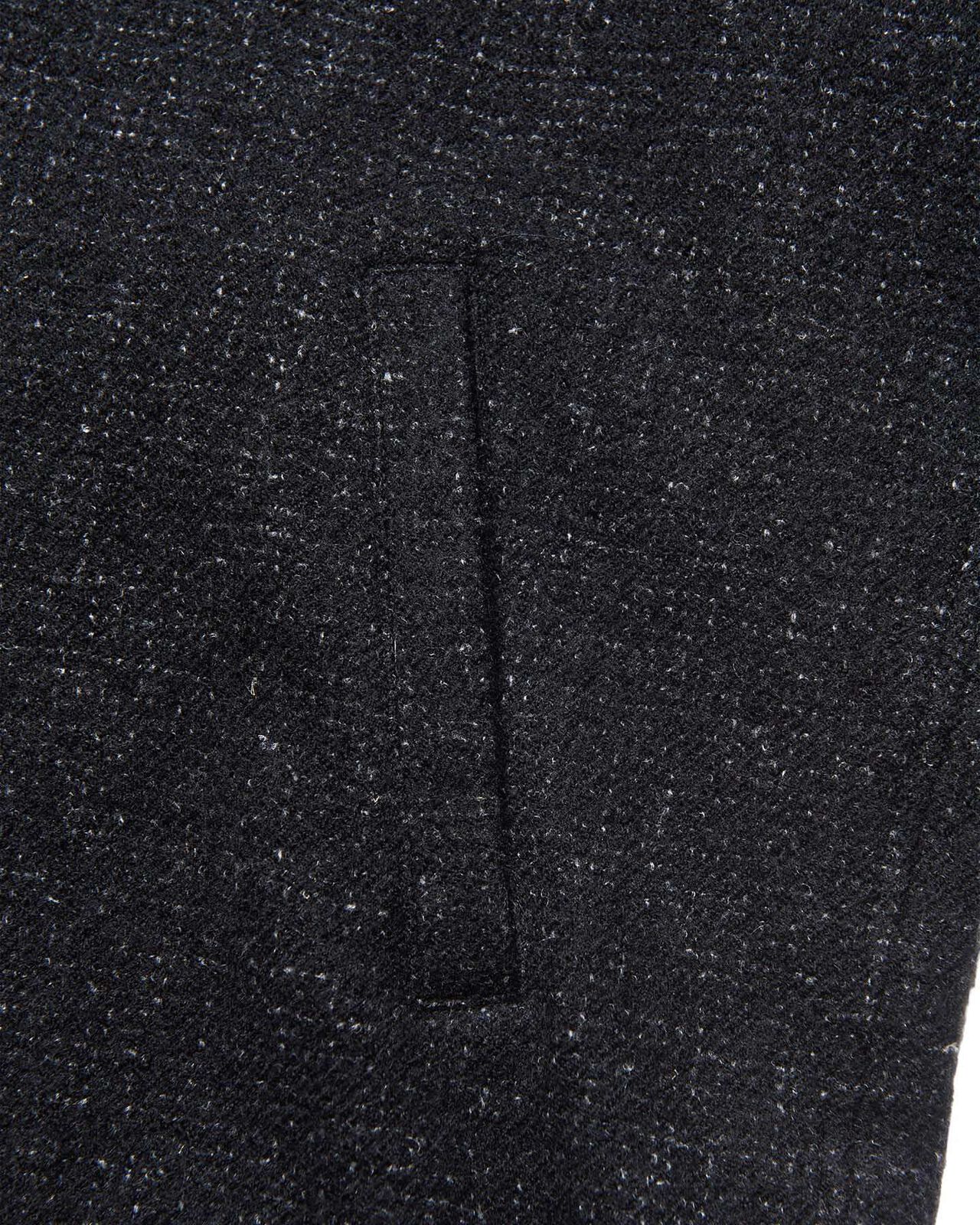 LINEN WOOL HOODED SHIRT,BLACK, large image number 4