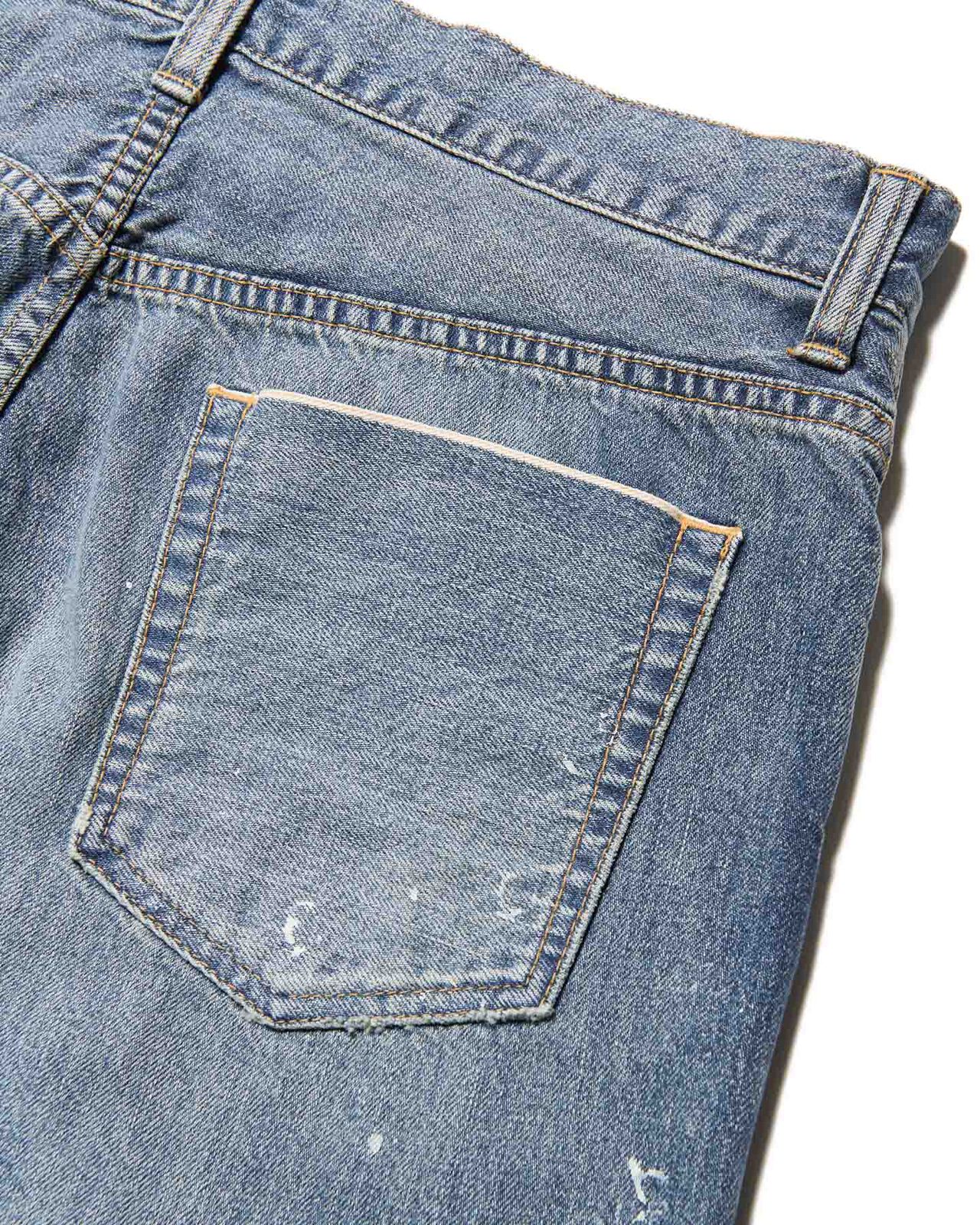 DAMAGED REGULAR-FIT JEANS,INDIGO, large image number 4
