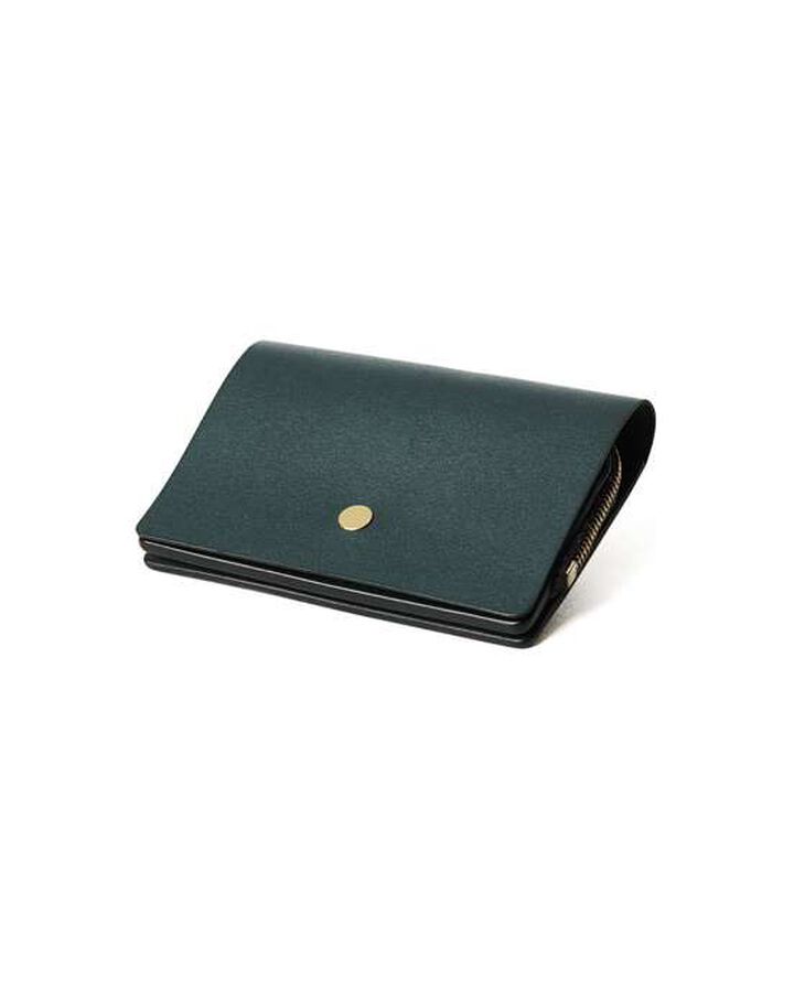 LEATHER SMALL WALLET,NAVY, medium