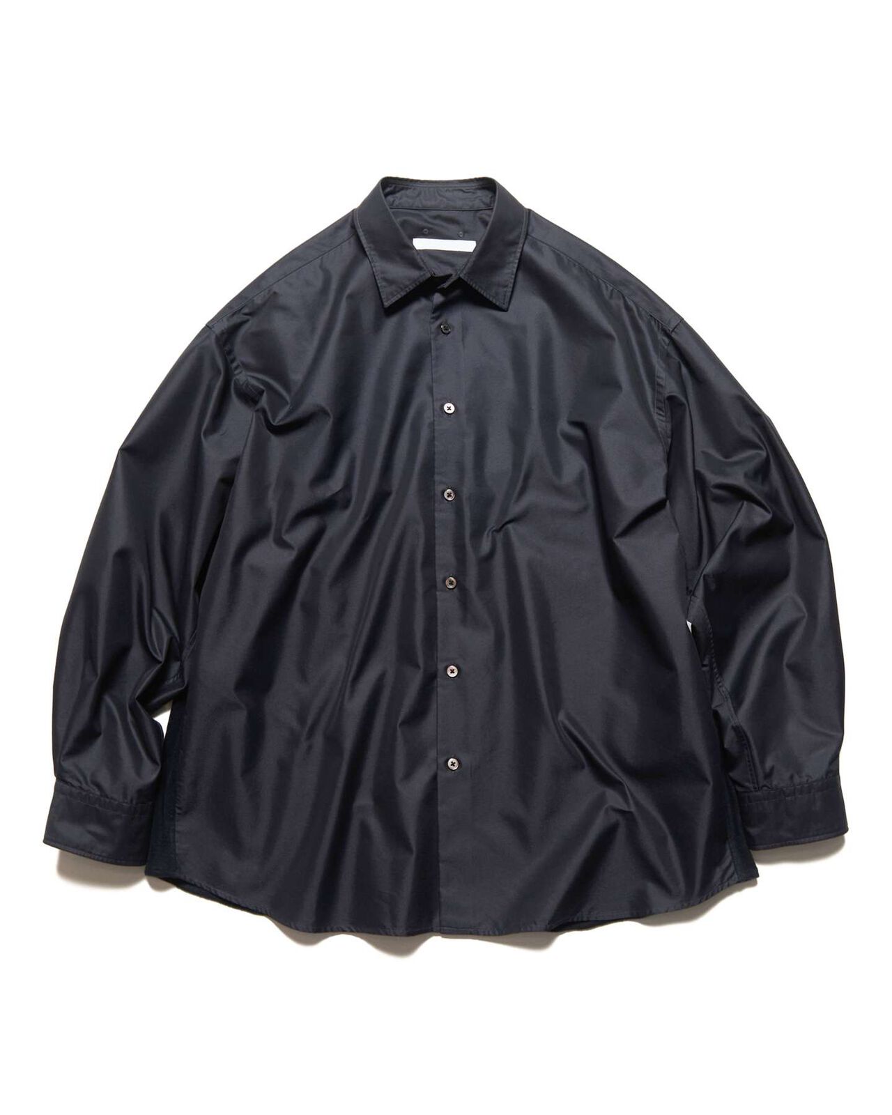 FABRIC-MIX OVERSIZED SHIRT,BLACK, large image number 1