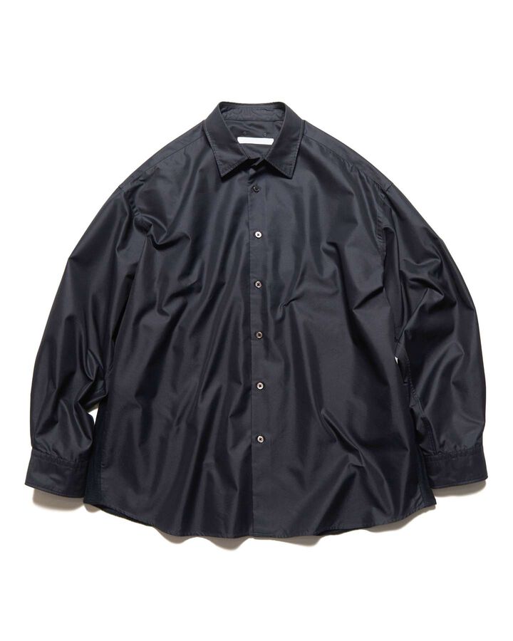 FABRIC-MIX OVERSIZED SHIRT,BLACK, medium image number 1