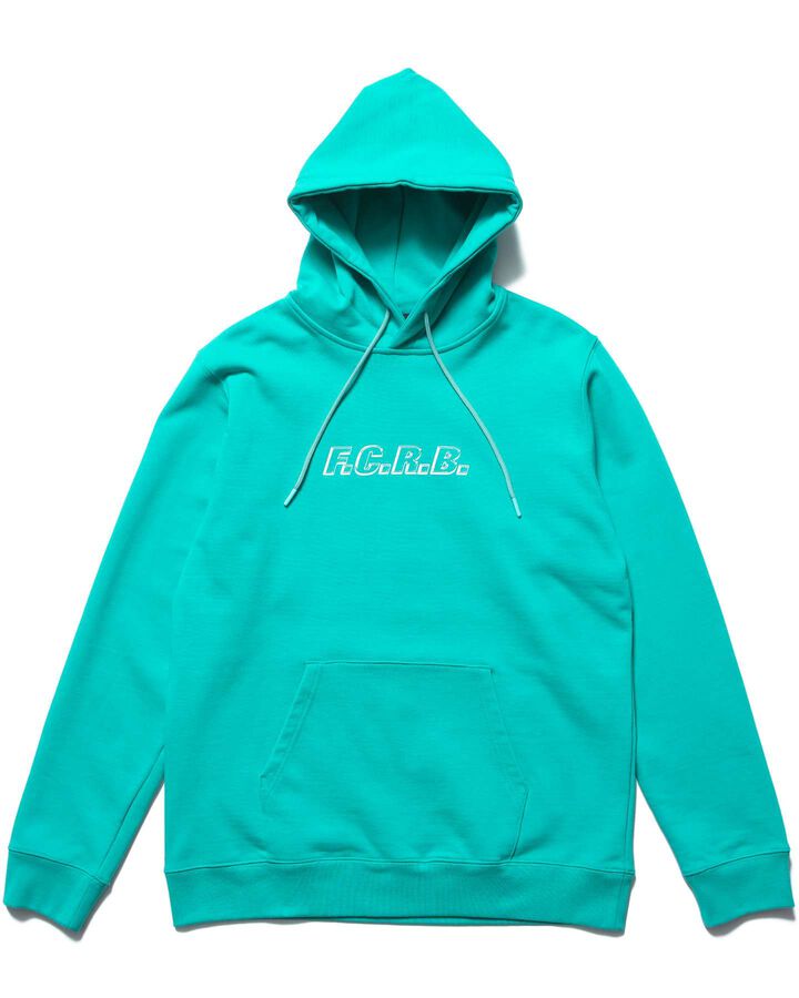 SHADOW EMBLEM SWEAT HOODIE,TURQUOISE, medium image number 1
