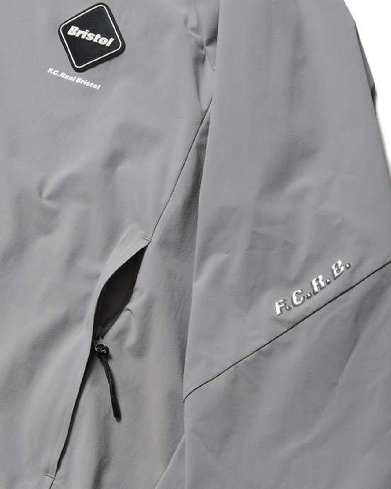 CORDURA STRETCH TEAM TRACK JACKET,LIGHT GRAY, large image number 3