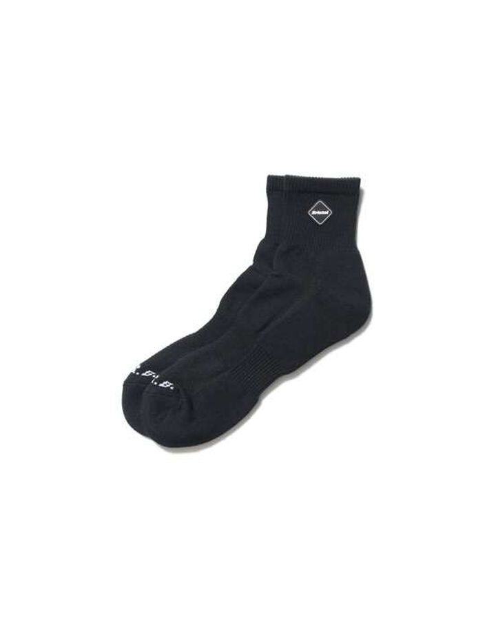EMBLEM SHORT SOCKS,BLACK, medium