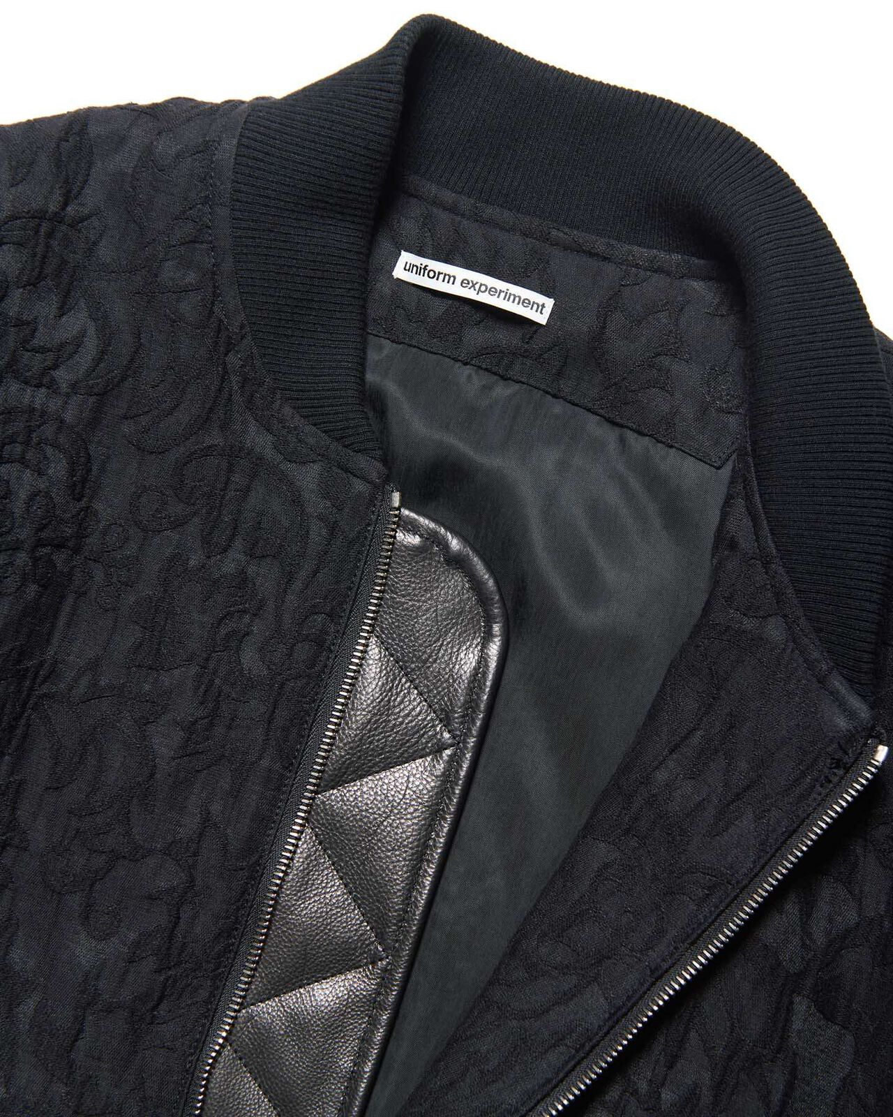 JACQUARD SHORT BLOUSON,BLACK, large image number 2