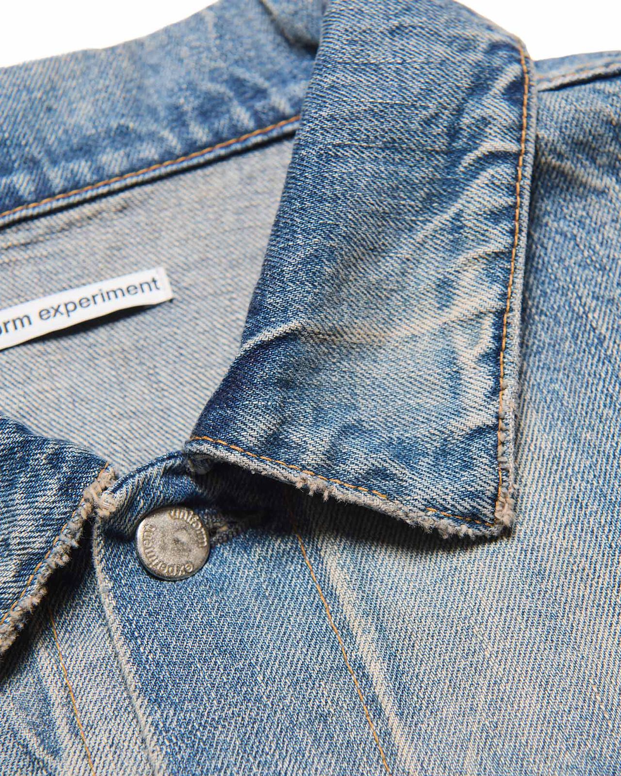 DAMAGED DENIM TRUCKER JACKET,INDIGO, large image number 6