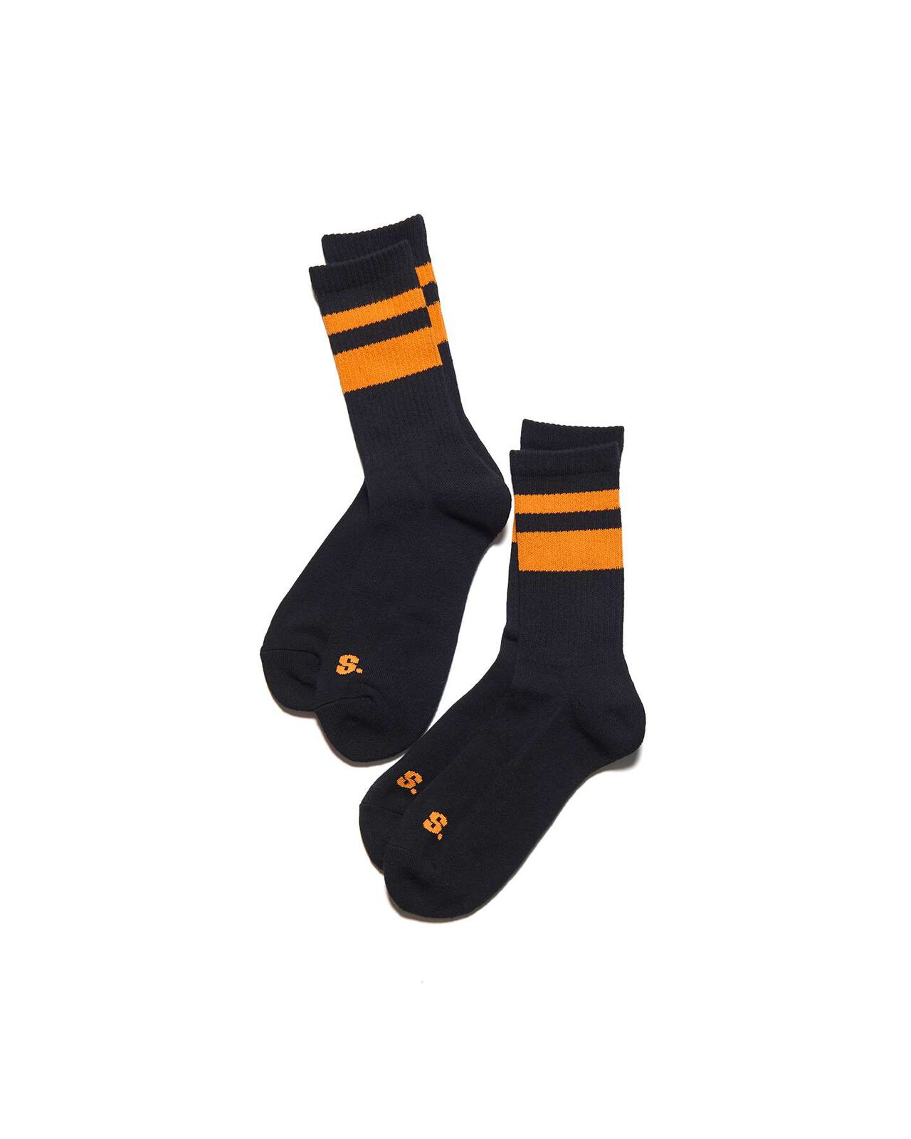 2-PACK RIB LINE SOCKS,BLACK, large image number 1