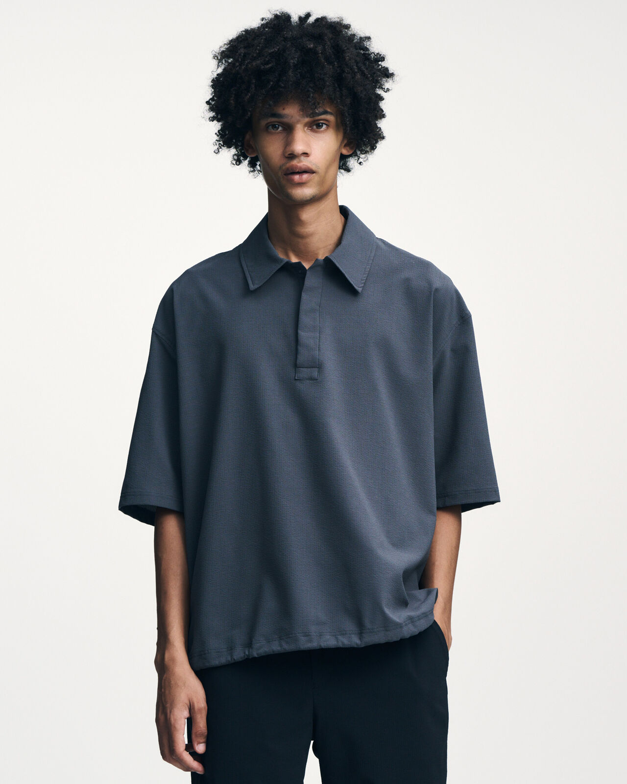 4WAY STRETCH POLO,GRAY, large image number 5