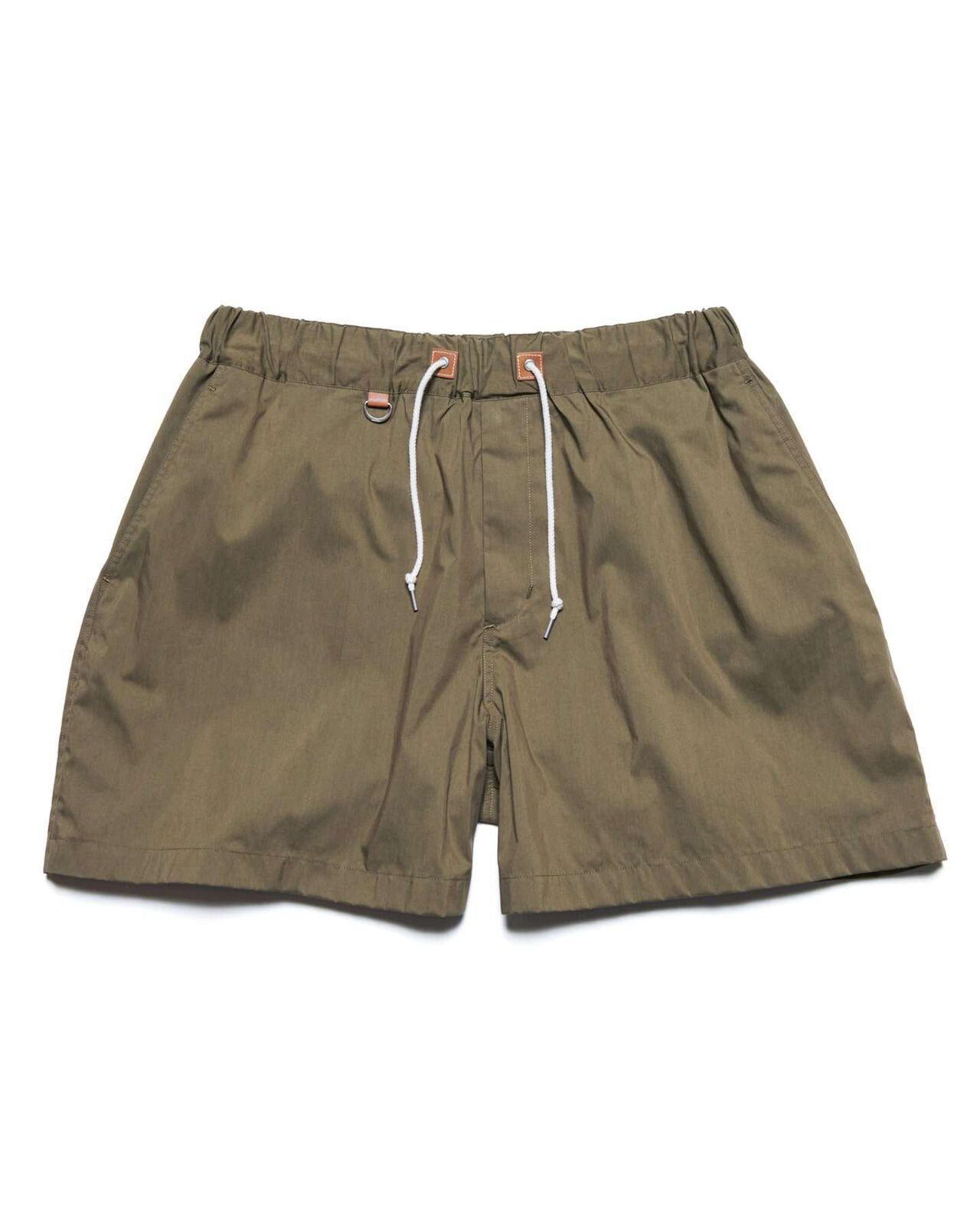 LIGHT POPLIN WIDE SHORTS,KHAKI, large image number 0