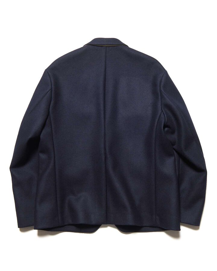 WOOL MELTON RELAX-FIT BLAZER,NAVY, medium image number 1