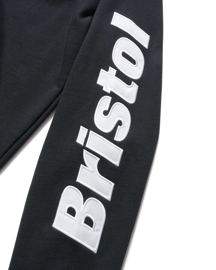 SLEEVE LOGO ZIP-UP SWEAT HOODIE,BLACK, medium image number 3
