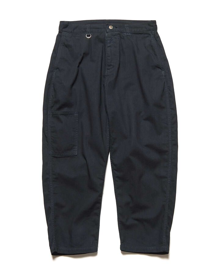 DAMAGED WIDE CROPPED PANTS,BLACK, medium