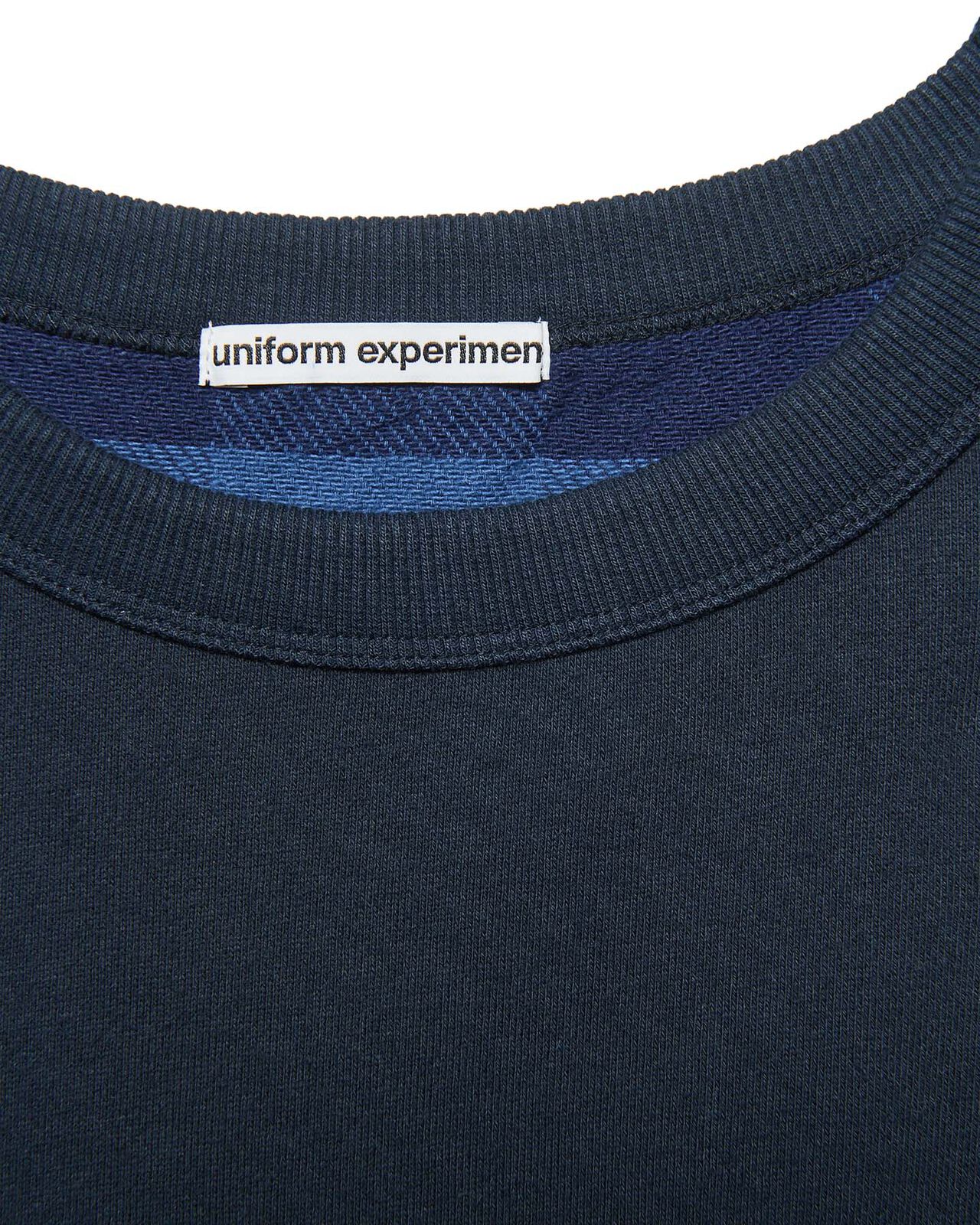 LINE FLANNEL CHECK PANELED CREWNECK TOP,BLUE, large image number 2