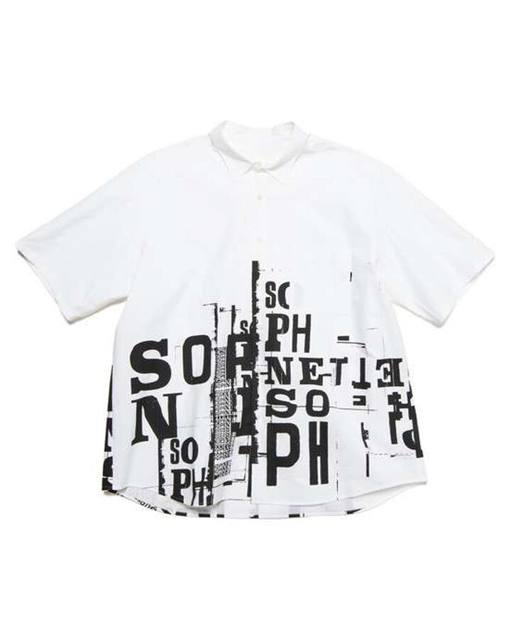 SIMON TAYLOR: BROKEN BEAUTY S/S SHIRT,WHITE, medium
