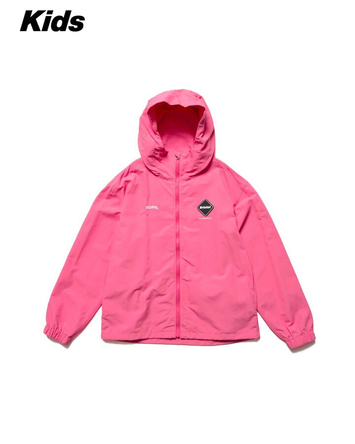 SUPPLEX NYLON HOODED BLOUSON,PINK, medium