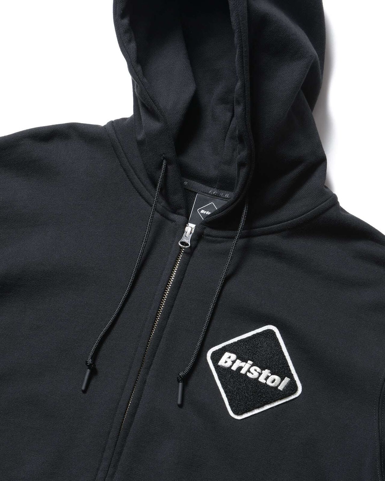 SLEEVE LOGO ZIP-UP SWEAT HOODIE,BLACK, large image number 2