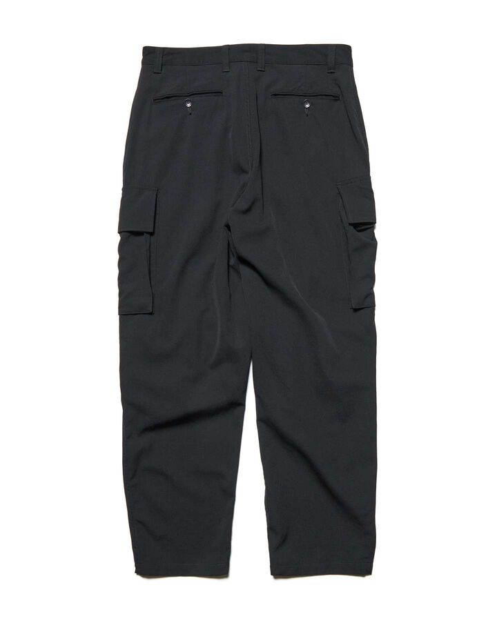 WASHER WOOL MILITARY CARGO PANTS,BLACK, medium image number 1
