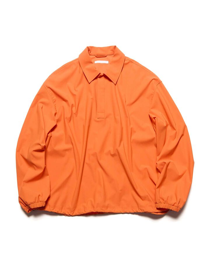 4-WAY STRETCH L/S POLO SHIRT,ORANGE, medium