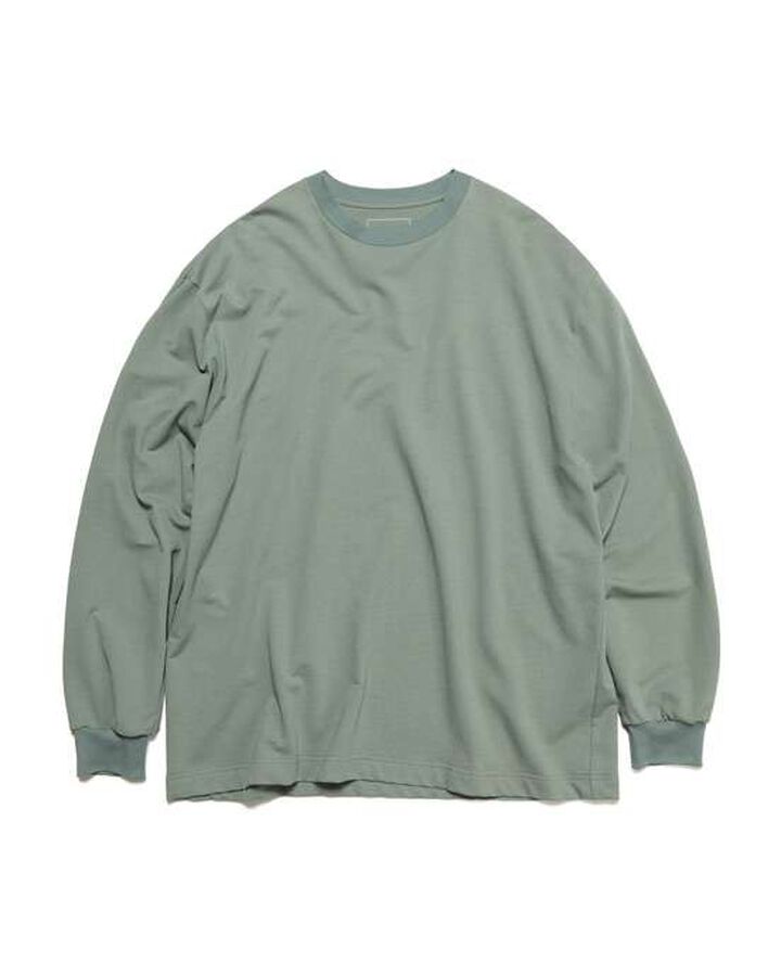 L/S CREWNECK TOP,KHAKI, medium