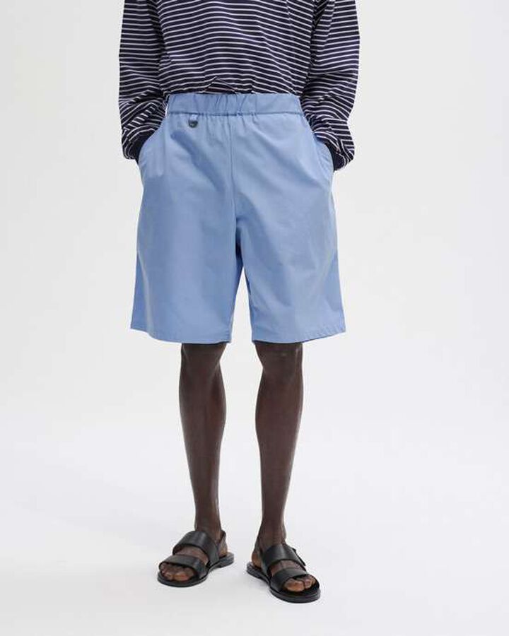 ORGANIC COTTON EASY SHORTS,BLACK, medium image number 4