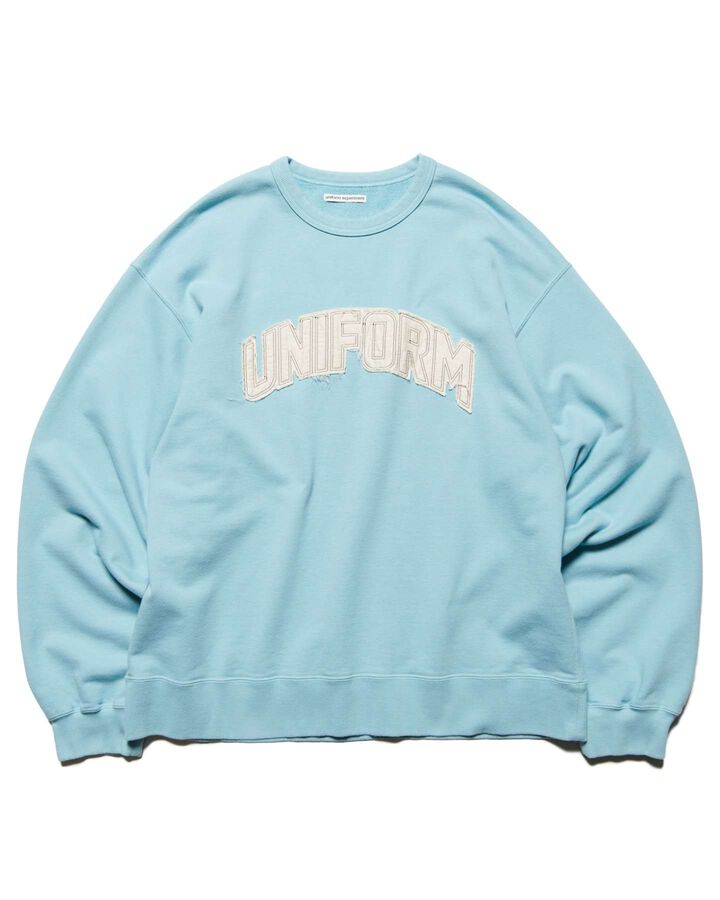 CUT-OUT LOGO SWEATSHIRT,LIGHT BLUE, medium