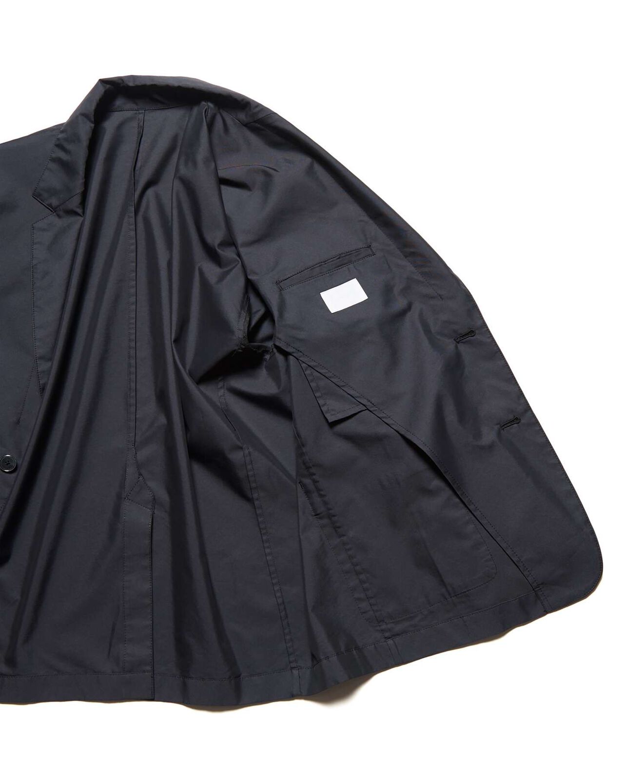 BROADCLOTH WIDE EASY JACKET,BLACK, large image number 3