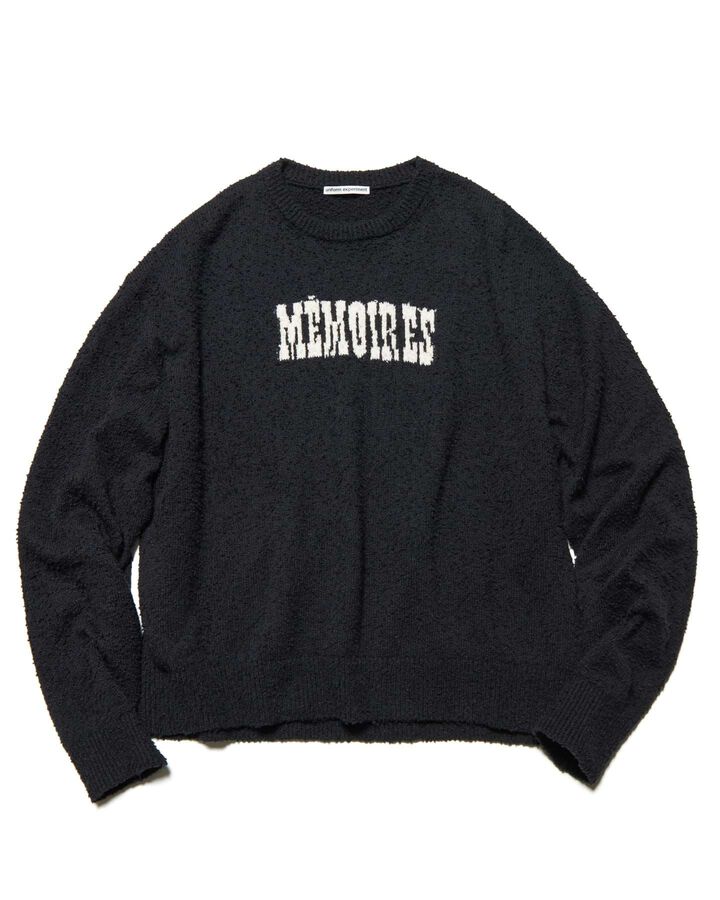 ASGER JORN: MEMOIRES JACQUARD KNIT,BLACK, medium