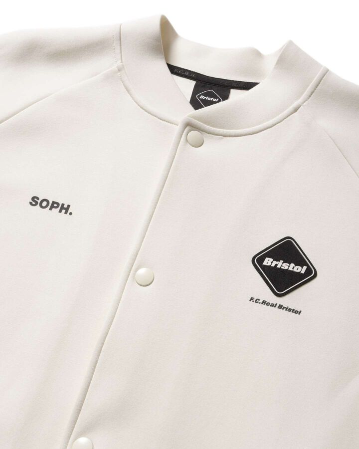 TECH SWEAT VARSITY BLOUSON,WHITE, medium image number 2