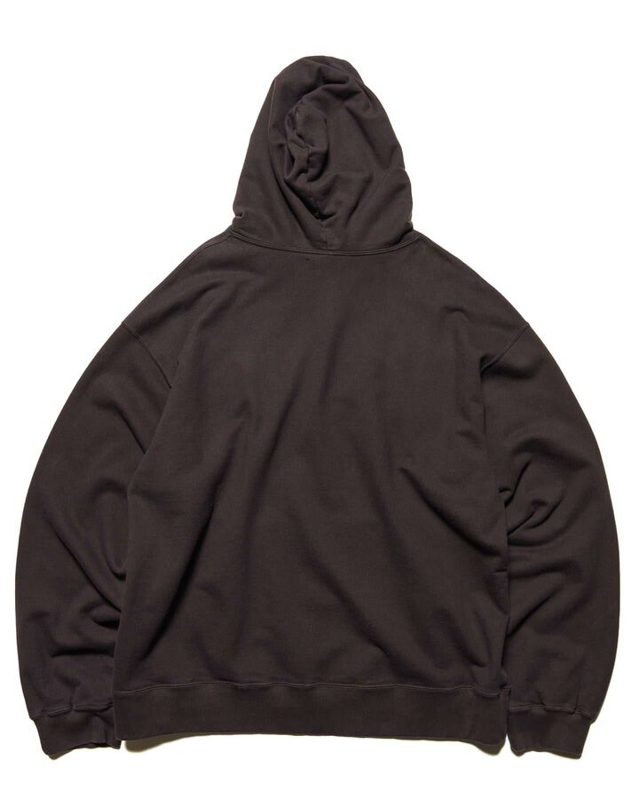 CUT-OUT LOGO SWEAT HOODIE,BROWN, medium image number 1