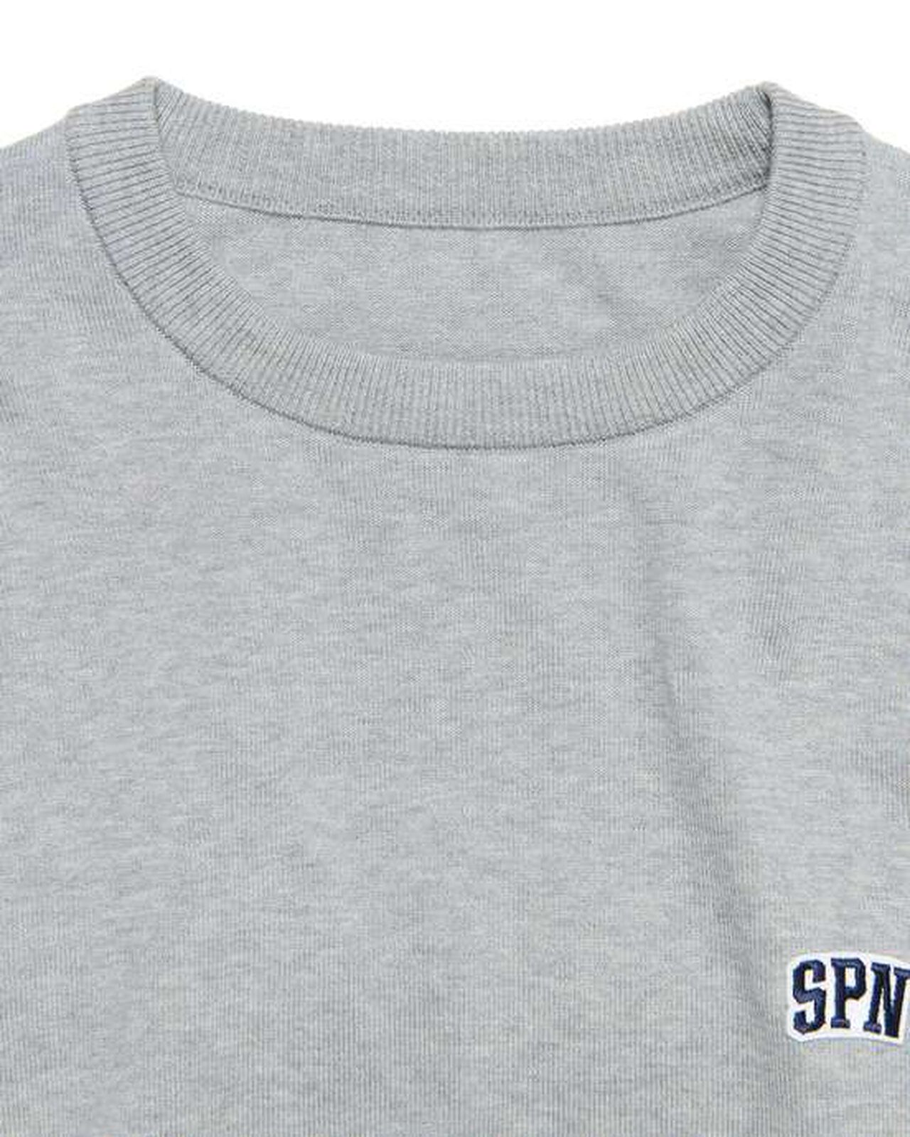 SPN WAPPEN CREWNECK KNIT,GRAY, large image number 2