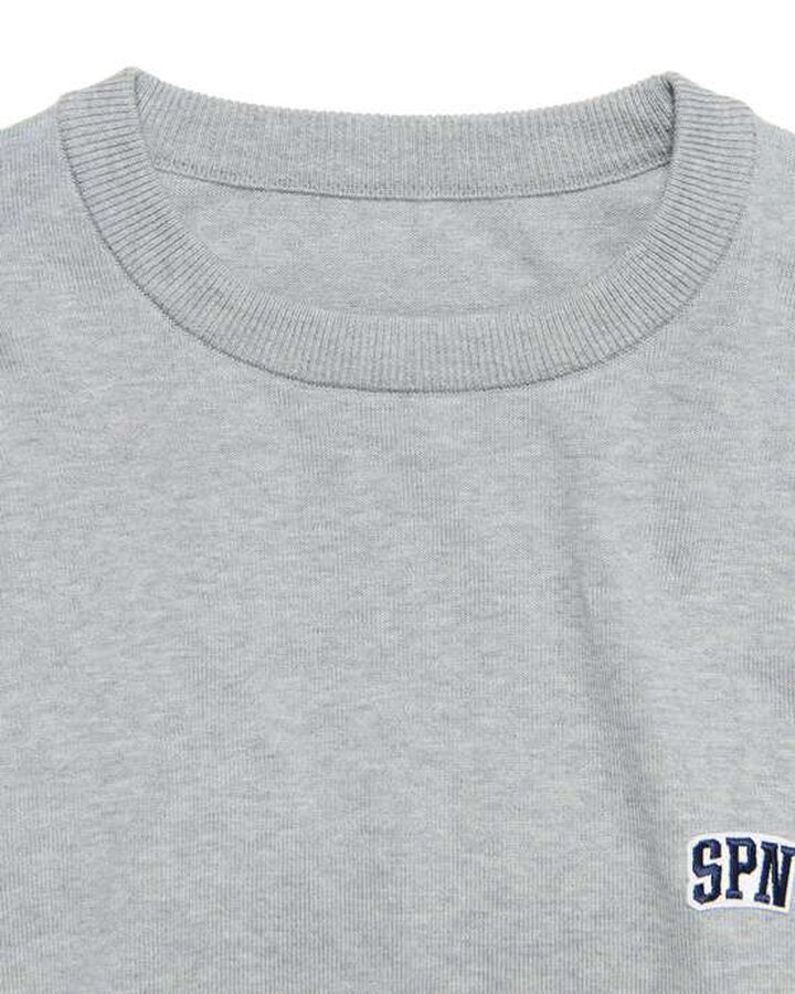 SPN WAPPEN CREWNECK KNIT,GRAY, medium image number 2