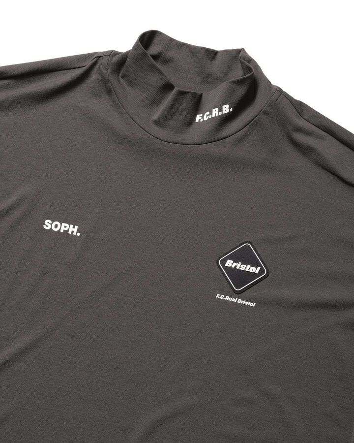 L/S MOCKNECK TOP,CHARCOAL GRAY, medium image number 2