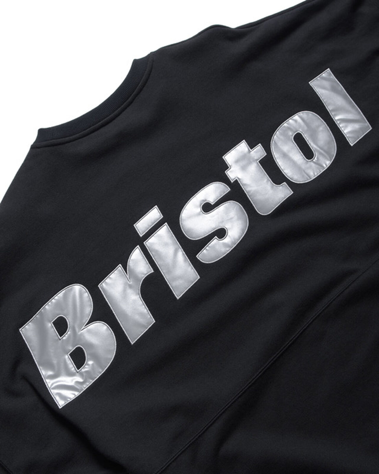 BIG LOGO CREWNECK BAGGY SWEAT,BLACK, large image number 2
