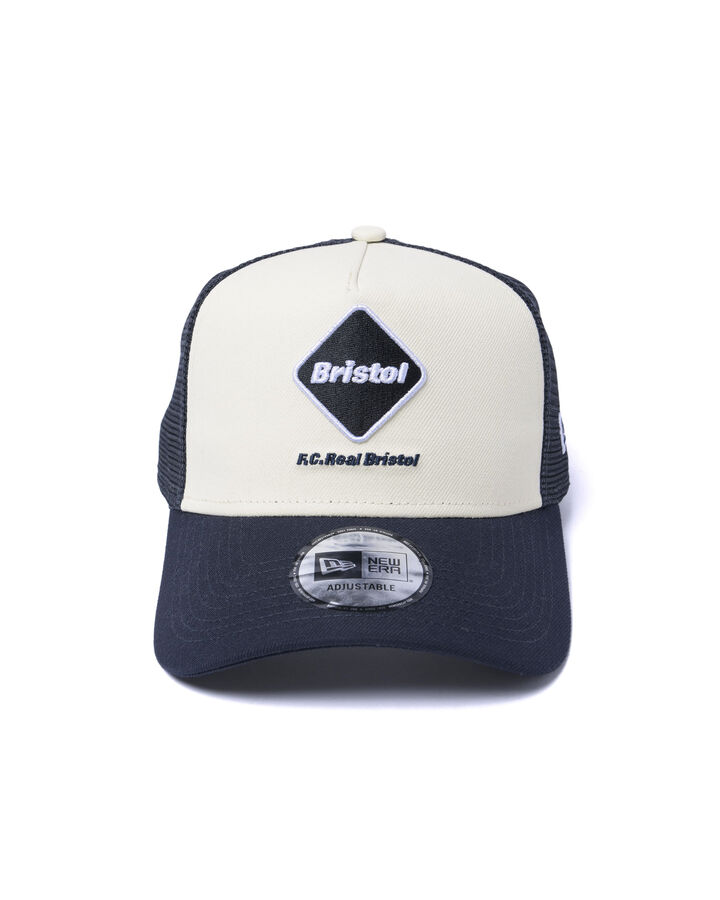 NEW ERA EMBLEM 9FORTY A-FRAME MESH CAP,OFF WHITE, medium image number 1