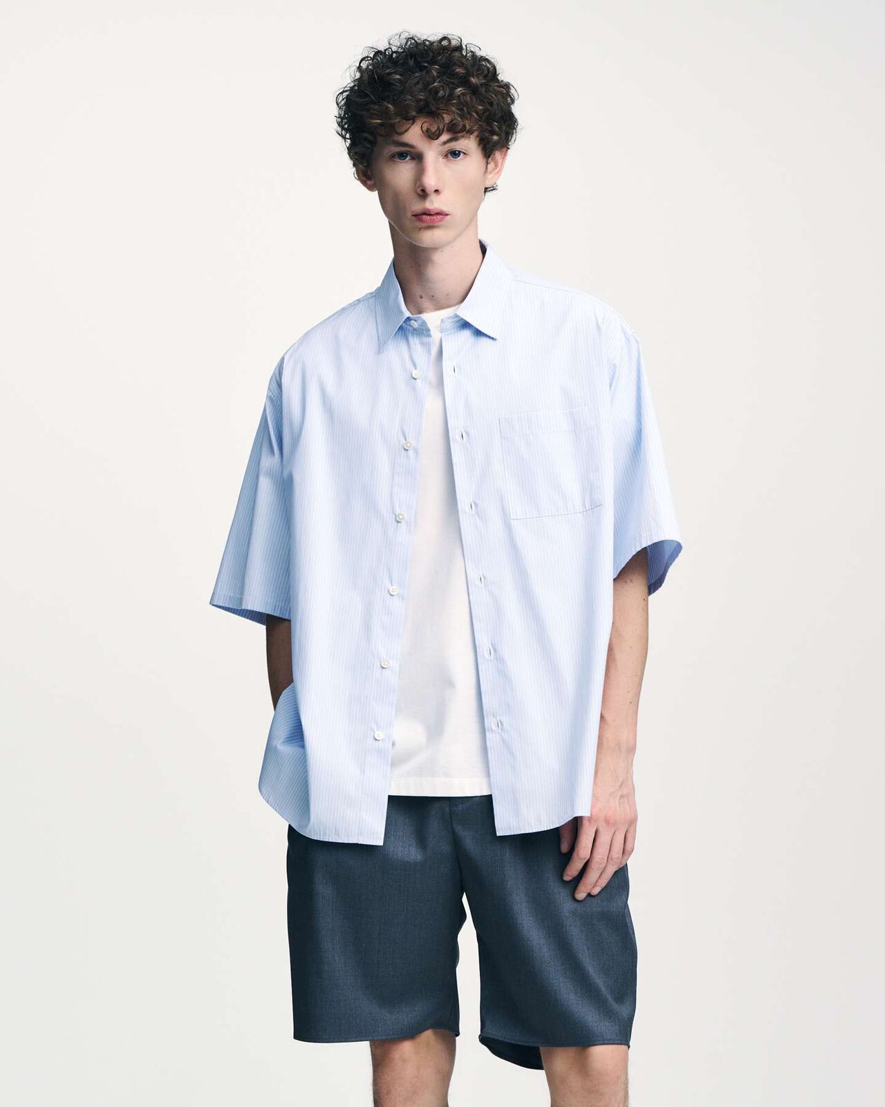 LORO PIANA EASY SHORTS,GRAY, large image number 8