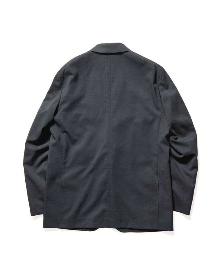 SUMMER STRETCH WOOL STANDARD 2BUTTON JACKET,BLACK, medium image number 1