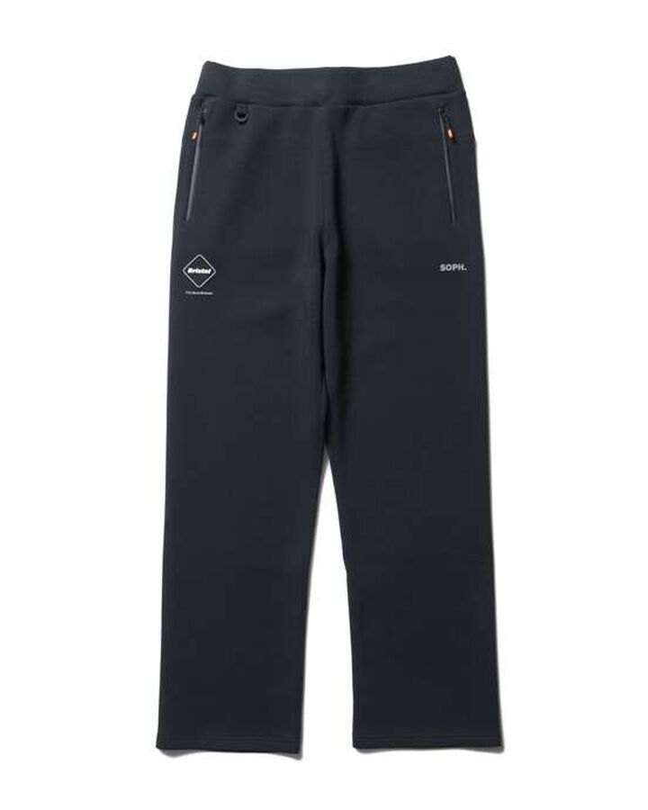 TECH SWEAT TEAM FLAT HEM BAGGY PANTS,BLACK, medium