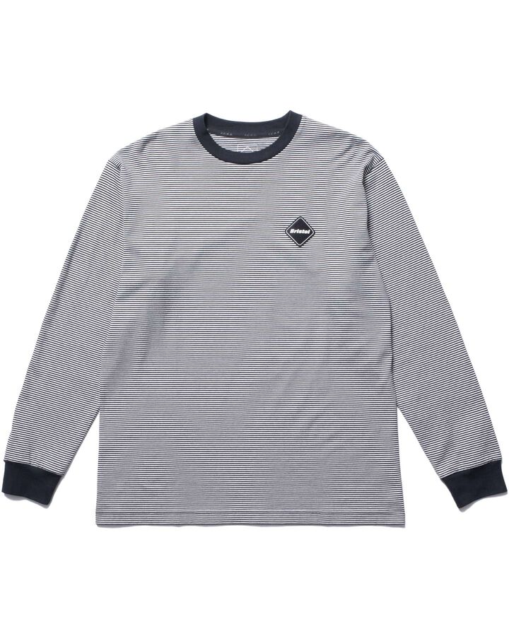BORDER L/S TEE,BLACK, medium