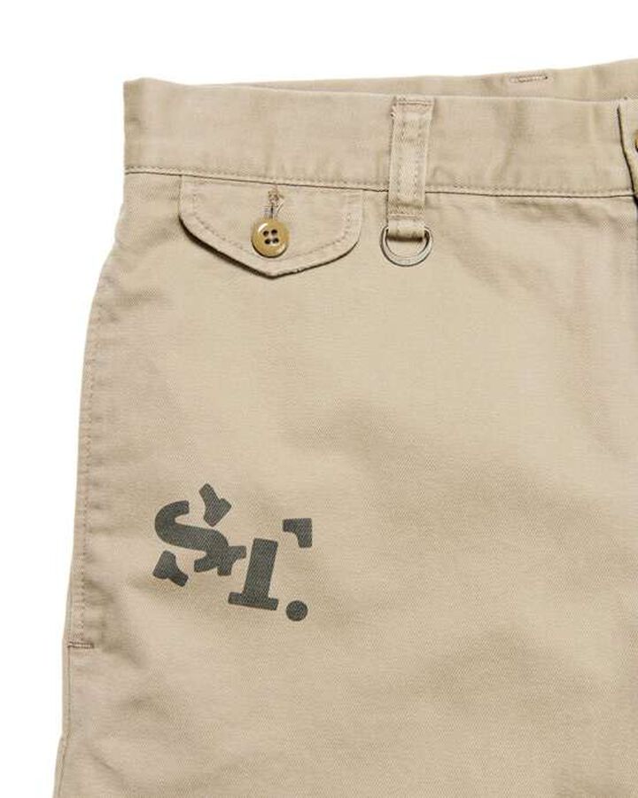 SIMON TAYLOR: LOGO CHINO SHORTS,BEIGE, medium image number 2