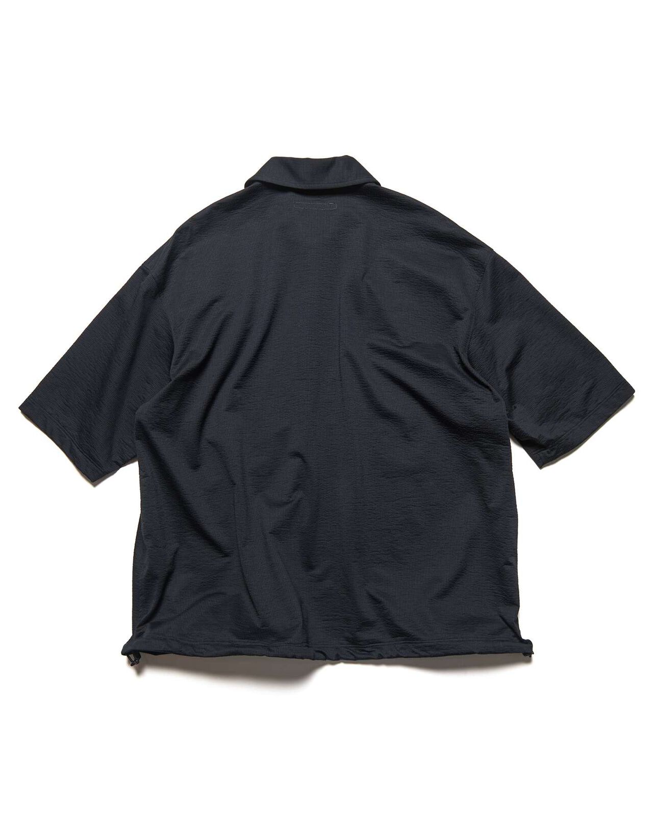 STRETCH SUCKER S/S POLO SHIRT,BLACK, large image number 1