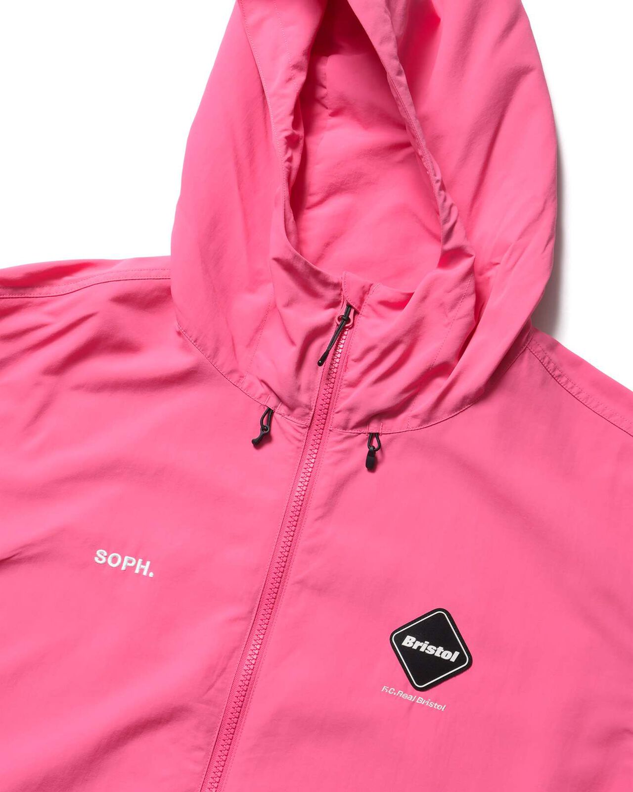 SUPPLEX NYLON HOODED BLOUSON,PINK, large image number 2